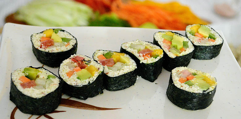 Sushi Vegano e Crudívoro