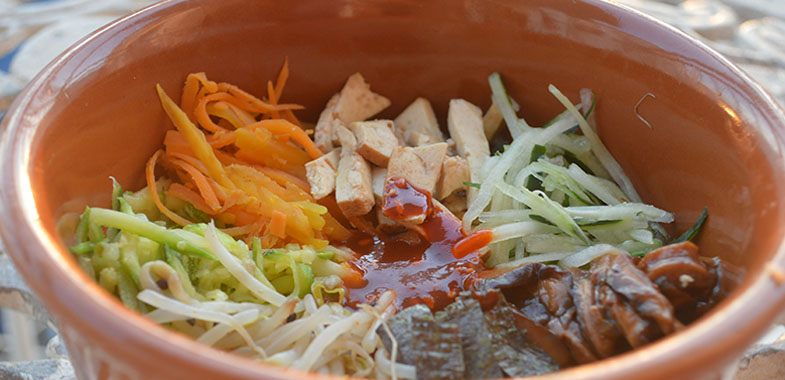 b2 Bibimbap vegetariano: o “mexidão” coreano