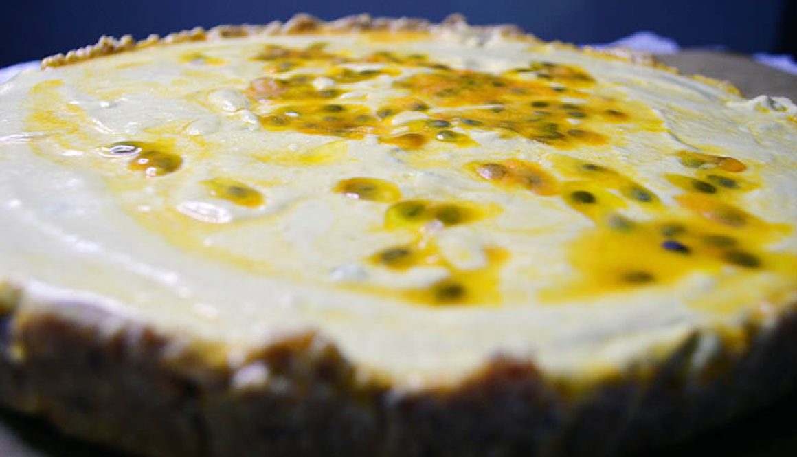 Cheesecake Crudivegano de Maracujá e Limão