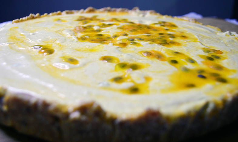 Cheesecake Crudivegano de Maracujá e Limão